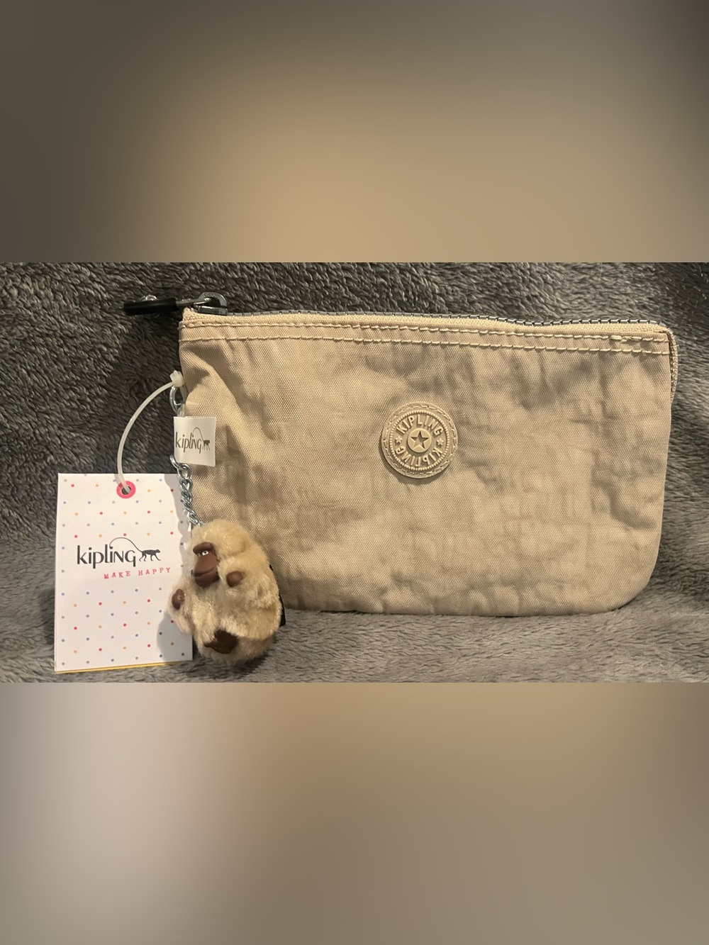 Kipling Teal Print Crossbody with Khaki Wallet NWT - Picture 7 of 9